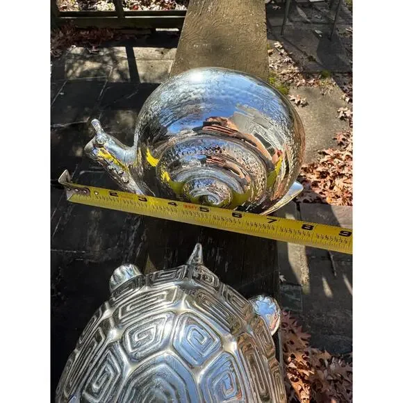 Pair of Georges Briard Vintage MCM Snail and Turtle Mid Century Modern